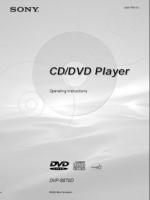 Sony DVPS570D DVD Player Operating Manual