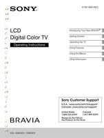 Sony KDL22BX300 KDL32BX300 TV Operating Manual