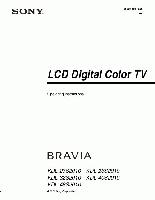 Sony KDL23S2010 KDL26S2010 KDL32S2010 TV Operating Manual