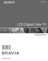 Sony KDL26NL140 KDL32NL140 KDL37NL140 TV Operating Manual