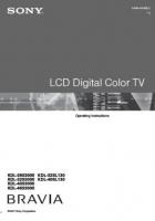 Sony KDL26S3000 KDL32S3000 KDL32SL130 TV Operating Manual