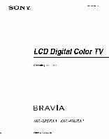 Sony KDL32S20L1 KDL40S20L1 TV Operating Manual