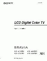 Sony KDL40XBR2 KDL40XBR3 KDL46XBR2 TV Operating Manual