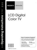 Sony KDL32S5100 KDL40S5100 KDL46S5100 TV Operating Manual