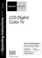 SONY KDL52S5100OM TV Operating Manuals SONY KDL52S5100OM TV Operating Manuals