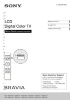 Sony KDL32EX700 KDL32EX710 KDL40EX700 TV Operating Manual
