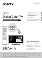 Sony KDL60NX720 TV Operating Manual