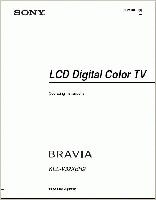 Sony KDLV32XBR2 TV Operating Manual