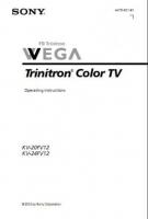 Sony KV20FV12 KV24FV12 TV Operating Manual