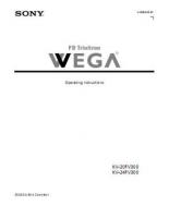 SONY KV20FV300OM Operating Manuals SONY KV20FV300OM Operating Manuals