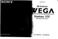SONY KV32XBR200OM Operating Manuals SONY KV32XBR200OM Operating Manuals