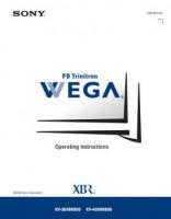 SONY KV36XBR800OM TV Operating Manuals SONY KV36XBR800OM TV Operating Manuals