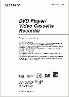 Sony SLVD350P SLVD550P DVD/VCR Combo Player Operating Manual