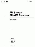 SONY STRDE505OM Audio/Video Receiver Operating Manual
