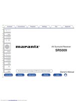 MARANTZ SR5009OM Operating Manuals