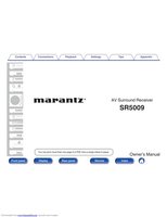 Marantz SR5009 Audio/Video Receiver Operating Manual