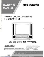 Funai SSC719B1 TV/VCR/DVD Combo Operating Manual