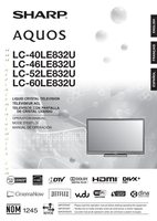 Sharp LC-52LE832U LC40LE832U LC46LE832U TV Operating Manual