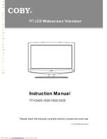 Coby TFTV2225 TV Operating Manual
