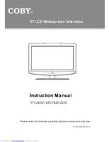 Coby TFTV2225 TV Operating Manual