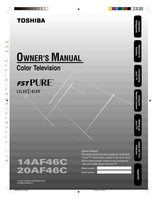 Toshiba 20AF46 TV Operating Manual