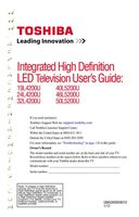 TOSHIBA 19L4200UOM TV Operating Manuals TOSHIBA 19L4200UOM TV Operating Manuals
