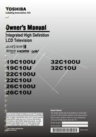 TOSHIBA 26C100UOM TV Operating Manuals TOSHIBA 26C100UOM TV Operating Manuals