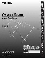 TOSHIBA 27A44OM Operating Manuals