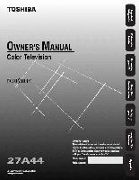 TOSHIBA 27A44OM Operating Manuals TOSHIBA 27A44OM Operating Manuals