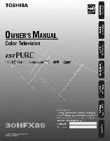 TOSHIBA 30HFX85OM Operating Manuals TOSHIBA 30HFX85OM Operating Manuals