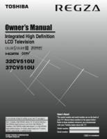 Toshiba 32CV510 37CV510 TV Operating Manual