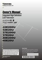 Toshiba 32E200U 37E200U 40E200U TV Operating Manual