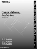 Toshiba 27A60 32A60 36A60 TV Operating Manual