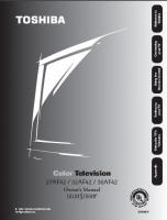 Toshiba 27AF42 32AF42 36AF42 TV Operating Manual