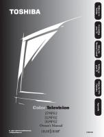 Toshiba 27AF62 32AF62 36AF62 TV Operating Manual