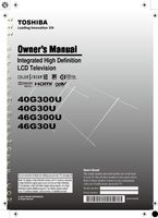 TOSHIBA 40G30OM TV Operating Manuals TOSHIBA 40G30OM TV Operating Manuals