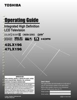TOSHIBA 42LX196OM Operating Manuals TOSHIBA 42LX196OM Operating Manuals
