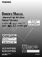 Toshiba 42HP95 50HP95 TV Operating Manual