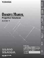 Toshiba 55A10 55A10A TV Operating Manual