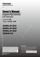 Toshiba 37E200 40E220 50L1400 TV Operating Manual