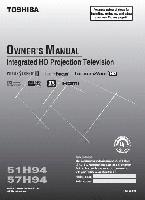 Toshiba 51H94 57H94 TV Operating Manual