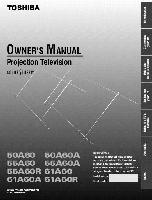 Toshiba 50A60 50A60A 55A60 TV Operating Manual