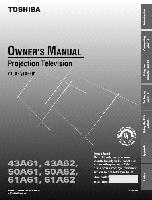 Toshiba 43A61 43A62 50A61 Consumer Electronics Operating Manual