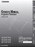 Toshiba 43H70 55H70 61H70 TV Operating Manual