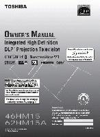 Toshiba 46HM15 62HM15A TV Operating Manual