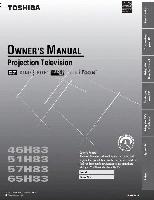 Toshiba 65h83OM TV Operating Manual