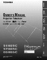 Toshiba 51H85C 57H85C 65H85C TV Operating Manual