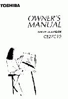 TOSHIBA CE27C10OM TV Operating Manuals TOSHIBA CE27C10OM TV Operating Manuals