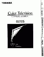 Toshiba CE27C15OM TV Operating Manual