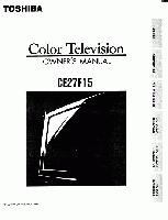 Toshiba CE27F15OM TV Operating Manual